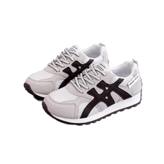 Minimalist Faux Leather Sneakers Comfy Walking Shoes