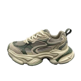 Stitched Platform Casual Shoes Flexible Sports Sneakers