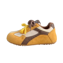 Breathable Lace-Up Walking Shoes Flat Platform Sneakers