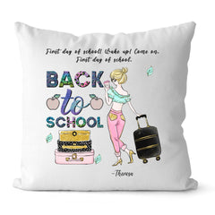 Back To School Pillow - First Day Of School Personalized Pillow Back To School Gifts