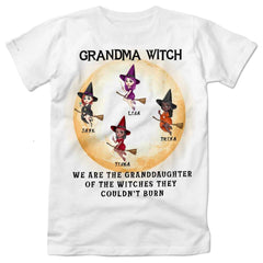 Witch Girls T Shirts - Personalized Halloween Witch T-Shirt for Mother and Sisters