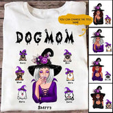 Witch Dog Mom T Shirts - Personalized Witch Shirts Custom Dog Mom gifts