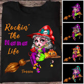 Personalized Witch T-Shirts - Rockin' The Nana Life T Shirts Personalized Halloween Gifts for Family