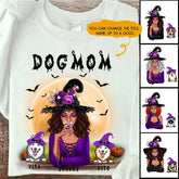 Witch Dog Mom Sweatshirt - Up to 6 Dogs Halloween Sweatshirt Customization for Dog Mom