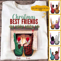 Best Friends T Shirt - Christmas Sister Personalized T Shirts With Name