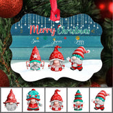 Cute Gnome Christmas Ornaments - Up to 6 Gnome Merry Christmas Persoanlized gnome Ornaments Christmas Gifts