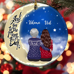Personalized Family Ornaments - Mom & Daughter Personalized Ornament Gift For Family