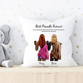 Coffee Girl Pillow - Best Friends Forever Personalized BFF Pillow