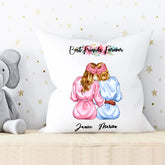 Personalized BFF Pillow - 2 Sisters Best Friends Forever Custom Pillow With Name