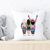 3 Sisters Pillow - Personalized Pillow With Name, Best Friend Pillow Gift, Personalized  Friendship Gifts BFF Cushion