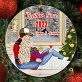 Couple Christmas Ornaments - Together Since Personalized Christmas Ornament