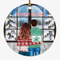 Couple Ornaments - Personalized CHristmas Couple Ornaments Xmas Gifts