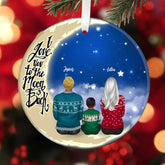 Personalized Family Ornaments - Dad & Mom & Kid Personalized Ornament