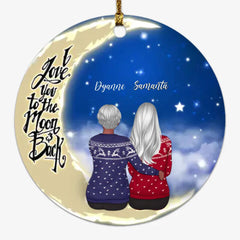 Personalized Family Ornaments - Mom & Daughter Personalized Ornament Gift For Family