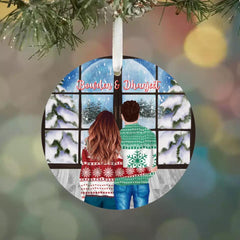 Couple Ornaments - Personalized CHristmas Couple Ornaments Xmas Gifts