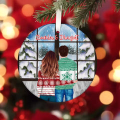 Couple Ornaments - Personalized CHristmas Couple Ornaments Xmas Gifts