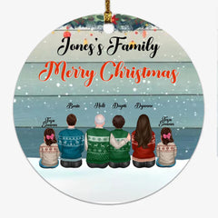 Family Ornament - Merry Christmas Family Personalized Ornaments