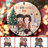 Grandparents Ornaments - Elderly Couple Personalized Christmas Ornament Gift, Grandparent Souvenirs