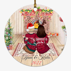 Christmas Sister Ornaments - Besties Forever Personalized Sister Ornaments Christmas Best Friends Gifts