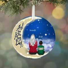 Personalized Family Ornaments - Mom & Kid Personalized Ornament