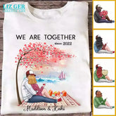 Personalized Couple T Shirts - We Are Together Since  Valentine's Day Shirts