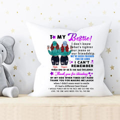 Best Friends Pillow - To My Bestie Personalized BFF Pillow For 2 Sisters Gifts