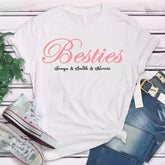 Besties Shirts With Text - Customize Your Quotes Printed on T-shirts