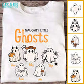 Halloween Ghost T Shirt - Naughty Little Ghost Personalized T Shirts Halloween Gifts