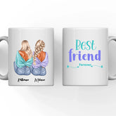 Up to 5 Sisters Mug - Best Friends Forever Mug Personalized Coffee Mugs With Name