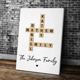 Family Crossword Art Canvas (2)