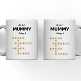 The Best Mom Belongs to Kids Crossword Mug Customized White 11oz