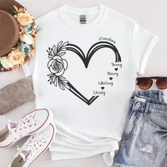 Personalized Grandma T-shirts - Custom Grandma Shirts with Grandkid's Names Mothers Day Shirts
