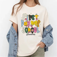 Personalized First Day of School Shirts With Name for Kids (1)