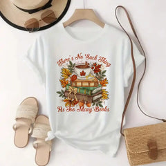 Back to School T Shirt - There's No Such Thing As Too Many Books T Shirt (2)