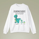 Grandmasaurus sweatshirt - Like A Normal Grandma Only More Awesome Grandma and Kids Personalized sweatshirt