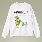 Grandpasaurus sweatshirt - Like A Normal Grandpa Only More Awesome Grandpa and Kids Personalized sweatshirt (1)