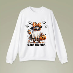 Grandma Halloween Sweatshirts - Cute Funny Ghost Halloween Sweatshirt For Women (1)