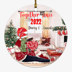 Couple Christmas Ornament - Our First Christmas Personalized Ornaments Couple Gift Souvenir