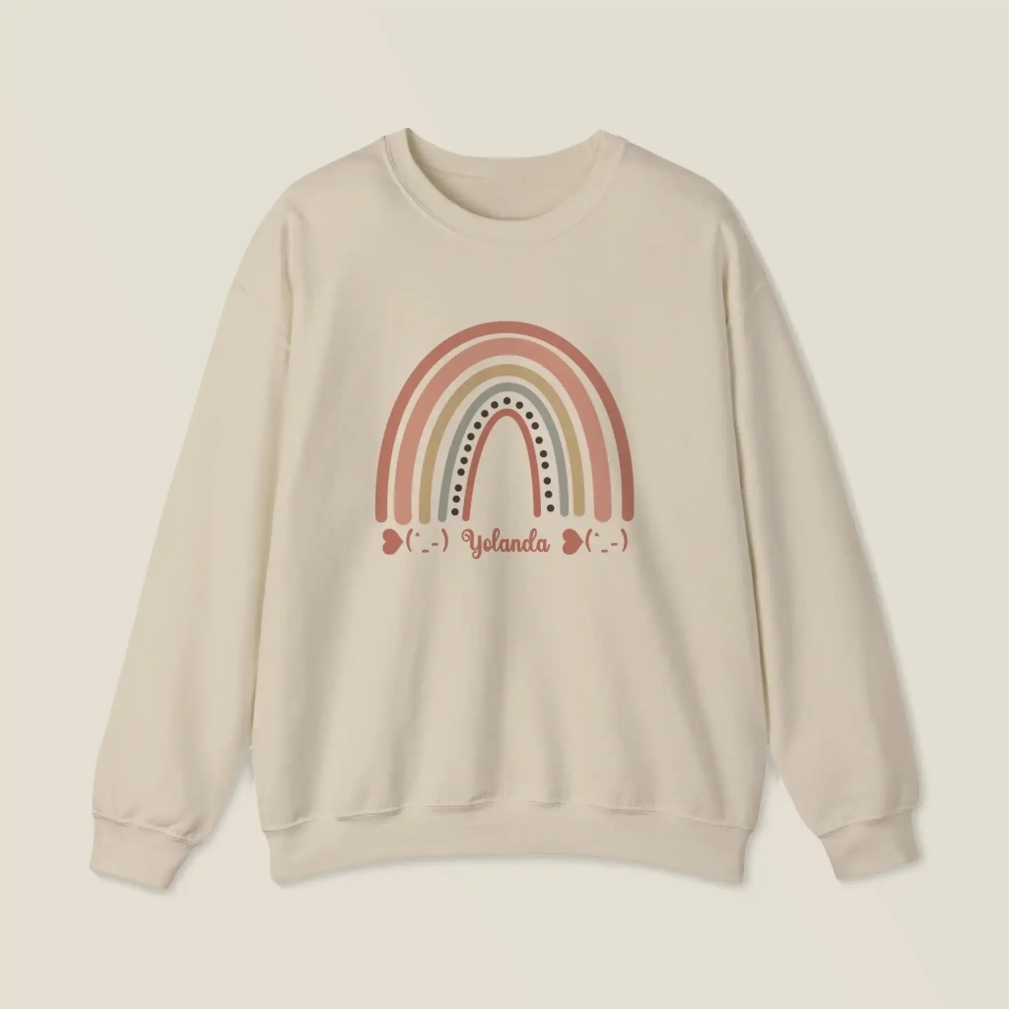 Personalized Sweatshirt for Girls - Boho Rainbow Name Sweatshirt Custom Gift for Every Age (3)