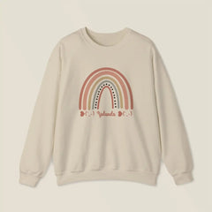 Personalized Sweatshirt for Girls - Boho Rainbow Name Sweatshirt Custom Gift for Every Age (3)