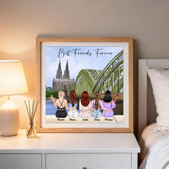 3 & 4 & 5 Sisters Poster - Best Friends Forever Poster Print With Name, Besties Personalized GIfts (3)
