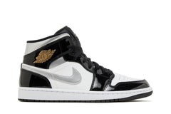 Jordan 1 Mid SE 'Black White Metallic Silver'
