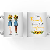 Sunflower Sisters - True Friends All Like Bright Sunflower Mug