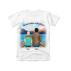 Fathers Day Shirts - The Best Father in The World Fathers Day Shirts From Daughter & Son