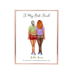 2 Best Friends Poster - To My Best Friends Personalised Posters BFF Poster Unusual Birthday Gifts