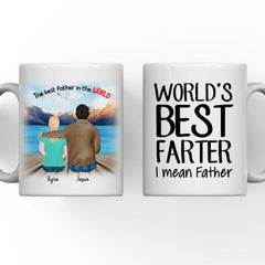 Fathers Day Mug - Personalized Son & Daughter & Dad Coffee Mugs Best Father's Day Gifts