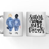 Cowboy Girls Mug - Best Friends Girls in Jeans Personalised Bestie Mug