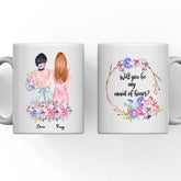 Bridesmaid Mug - Will You Be My Maid of Honor Best Friend Bridesmaid Gift Personalized mug