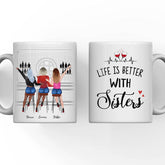 Cocktail sister mug - Girls in Cocktail Bar Custom Mugs For Best Friends