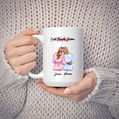 2 Sisters Mug - Personalized Mugs for Best Friends Besties Forever Personalised Mug